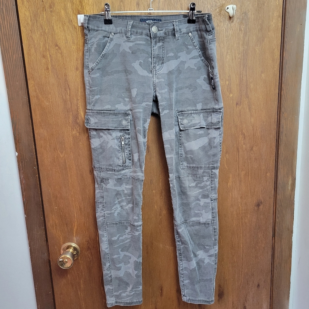 Gray Camouflage Cargo Pants